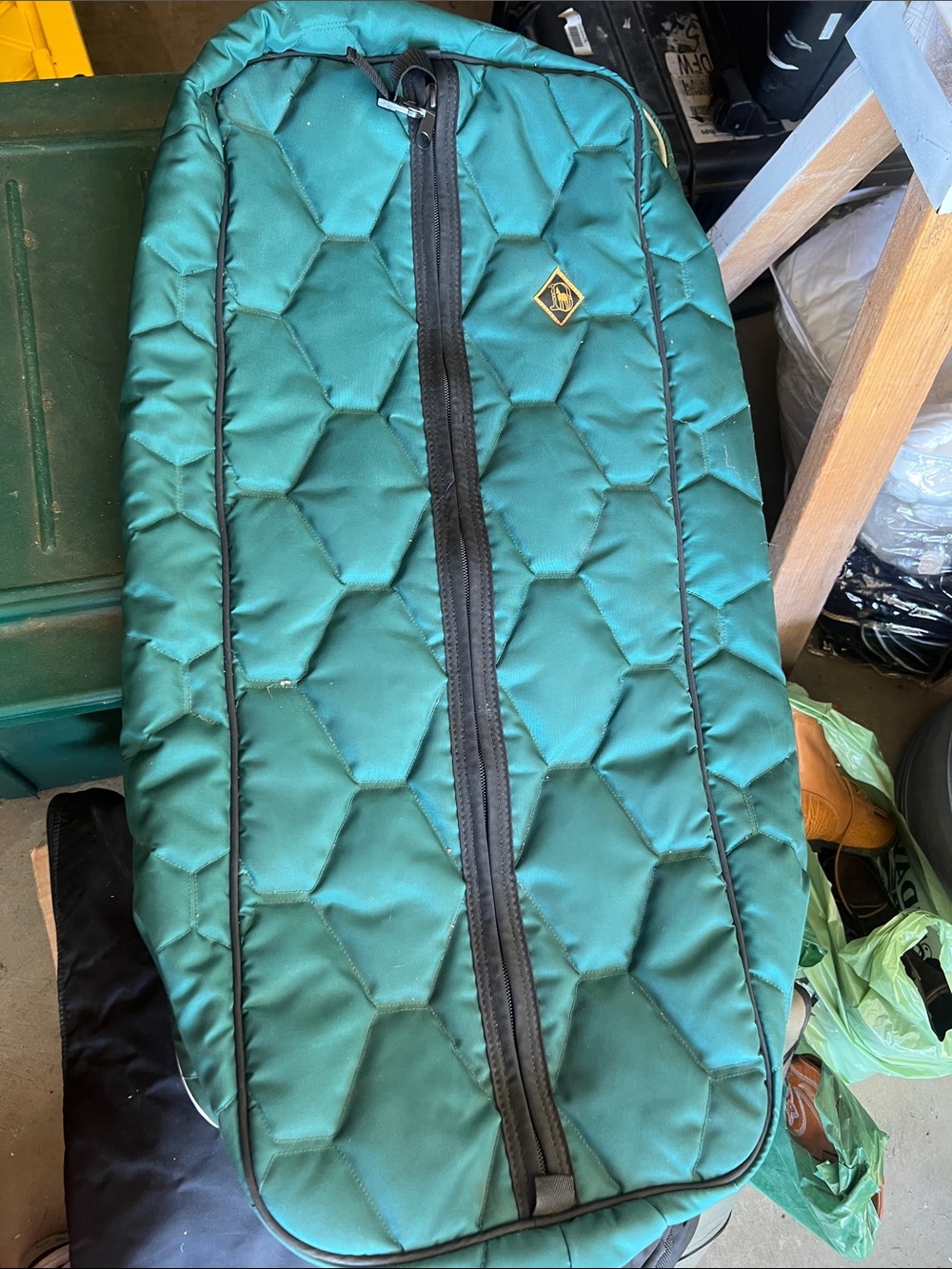 Horse Bridle bag Diamond-Emblem Quilted - Green